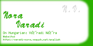 nora varadi business card